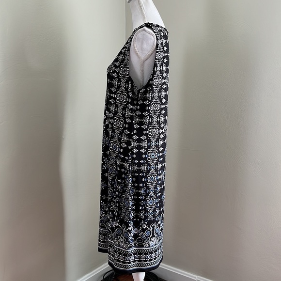 WHBM Medallion-Print Knit Shift Dress with Jewel Embellished Neckline - Picture 11 of 13